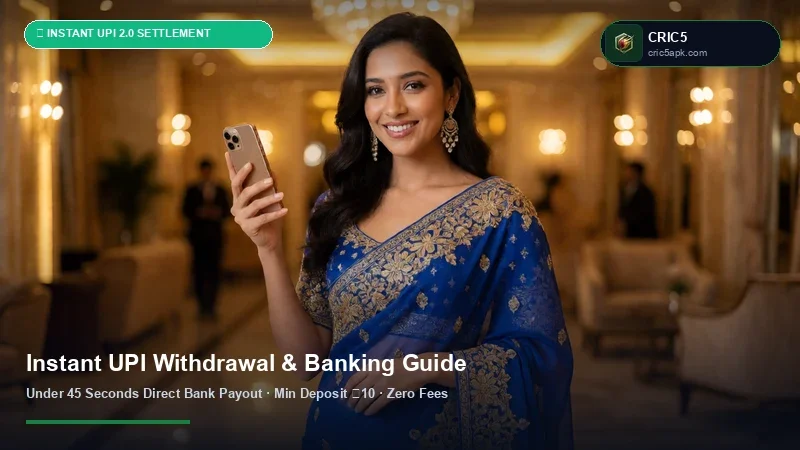 CRIC5 Instant UPI Withdrawal & ₹100 INR Deposit Tutorial
